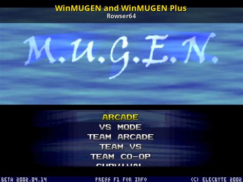 winmugen|List of M.U.G.E.N versions .